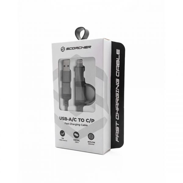 Cable Tipo C Con Adaptador 1M
