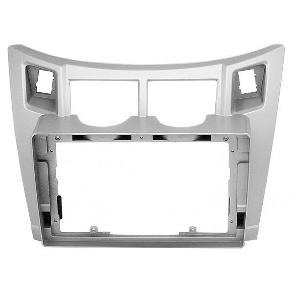 Moldura Radio 22-100 Toyota Vitz 2005-2009 Silver